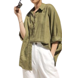 Model Wearing Stylish Blouse