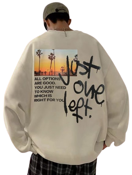Model Wearing Sweatshirt